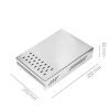 Hộp đập bã cà phê Amada inox hình chữ nhật
